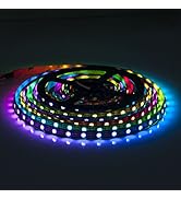 BTF-LIGHTING RGBW RGB+Cool White SK6812 (Similar WS2812B) Individually Addressable 16.4ft 60LEDs/...