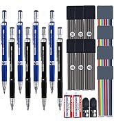 MyLifeUNIT 22 Pieces 2.0 mm Mechanical Pencils Set, 8 Pcs Lead Pencils with 10 Case Lead Refills ...