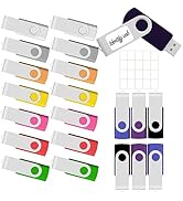 2GB USB Flash Drive 20 Pack JBOS Thumb Drives 2 GB USB Drives Memory Stick Swivel 2G Gig Stick US...