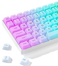 Womier Pudding Keycaps, PBT Shine Through Keycaps 165 Keys Set Custom Key caps Set OEM Profile, Univ...