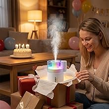 Happy birthday to a dear friend—surprising them with a mini humidifier that glows and soothes