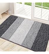Kitinjoy Indoor Door Mat, 32x20 Non-Slip Absorbent Dirt Trapper Entrance Mat, Low-Profile Washabl...