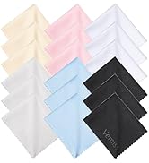 Vemiss 18 Pack Microfiber Cleaning Cloths, Eyeglasses Cleaner Wipes, Lens Wipes for Sunglasses Ca...