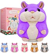 TWORIVER Talking Hamster Toy for Toddlers 2–3, Repeats What You Say Interactive Plush, Speech &amp; L...