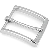 TYWestyles Heavy Duty Stainless Steel Belt Buckle - 1.5 Inch Polished Silver for Dress Casual &amp; Work