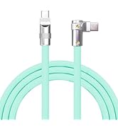 chubbycable FlexElbow Pro - 90 Degree Design 240W Fast Charge Cable Ultra-Thick Silicone Right An...