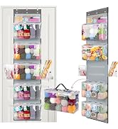 Katech Hanging Yarn Storage Organizer, Oxford Yarn Storage w/6 Zipper Pocket