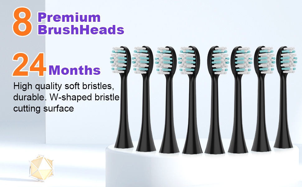8 Replacement Brush Heads