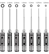 7pcs Hex Screw Driver Set RC Tools Kit 0.9mm 1.27mm 1.3mm 1.5mm 2.0mm 2.5mm 3.0mm Hexagon Screwdr...