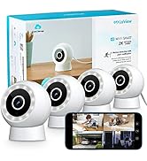 LaView 4MP 2K Security Cameras Outdoor Indoor Wired,IP65, Starlight Sensor &amp; 100 Ft Night Vision,...