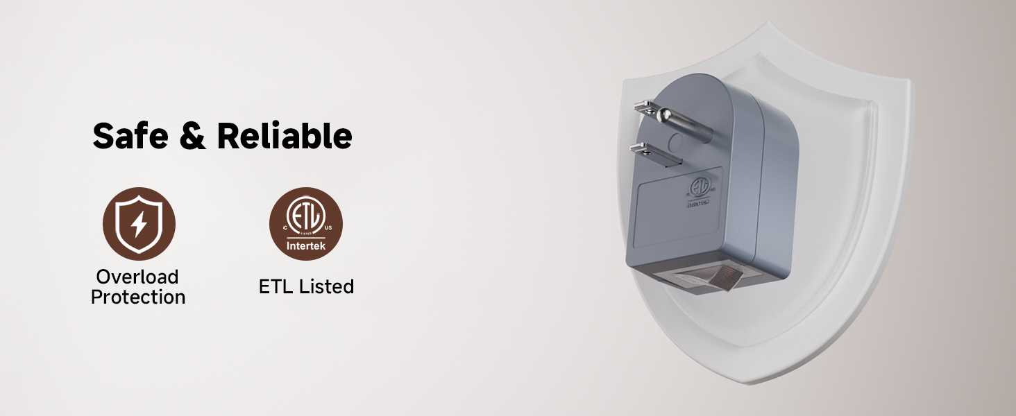 Plug with switch, compatible with 3-prong grounded and 2-prong polarized cords
