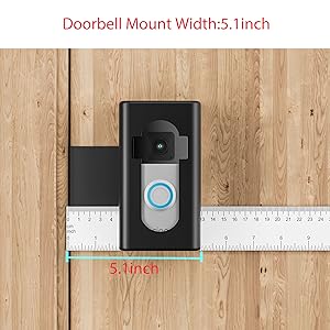 ring doorbell mount no drill apartment door