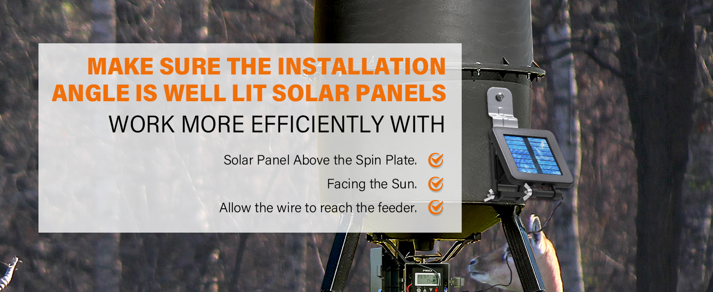  6V solar panel charger for deer feeder game feeder solar panel for hunting outdoor efficient