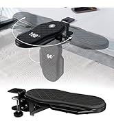 CABTE Ergonomics Desk Extender Tray, Table Mount Arm Wrist Rest Shelf, 90° Foldable Elbow Arm Sup...