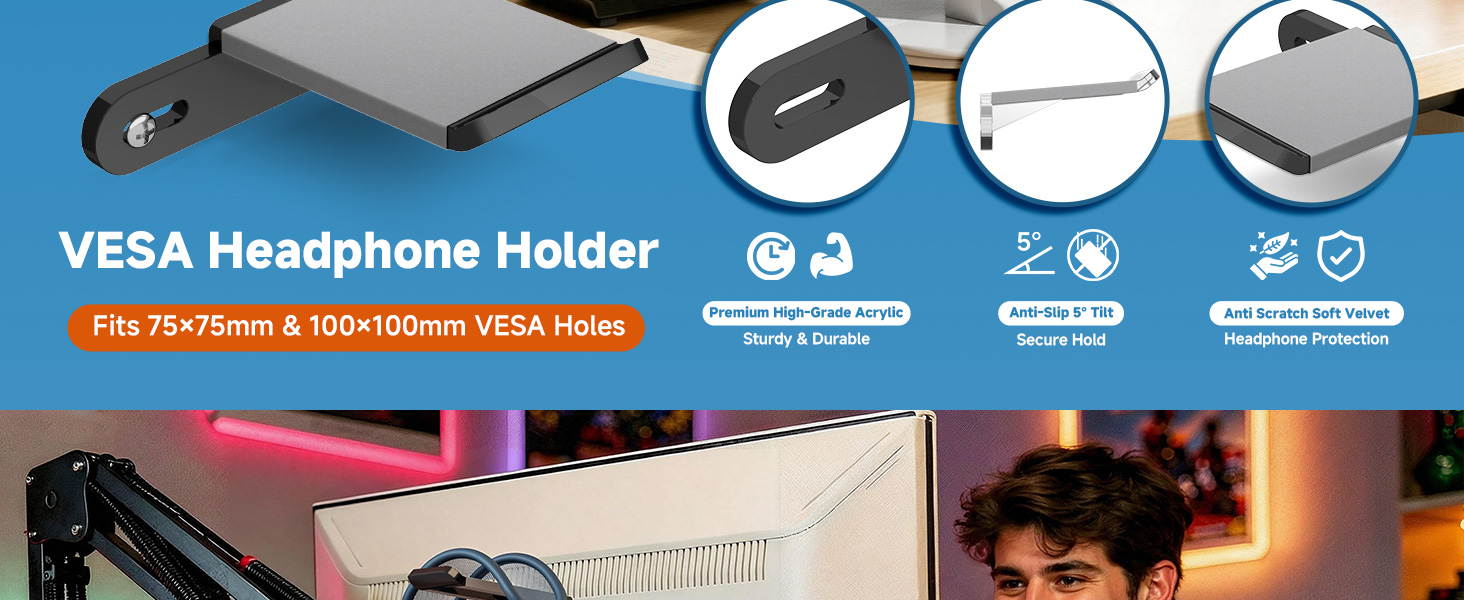 vesa headphone stand
