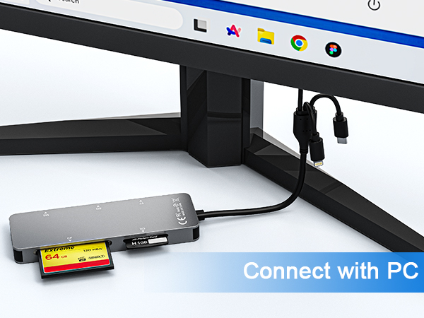 memory stick pro duo reader transfers data to pc