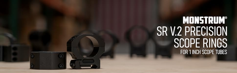 Monstrum SR Precision Scope Rings 1&amp;amp;#34;