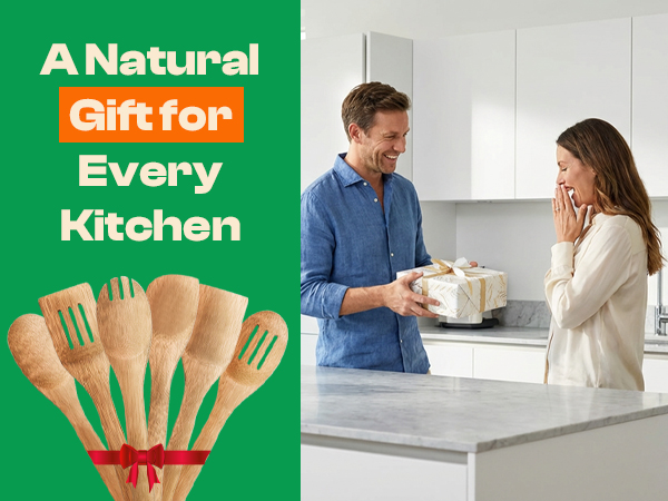 Riveira Bamboo Cooking Spoons 6-Piece