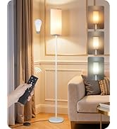 Dimmable Floor Lamps for Living Room with Remote and Foot Switch, 64.4” Modern Standing Tall Lamp...