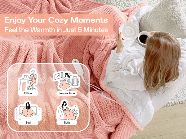 Heated Throw Electric Blanket