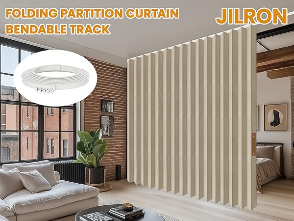 room divider with door curtains for dividing living room and bedroom