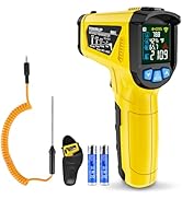 Infrared Thermometer Gun, TEMIRUP Non Contact Digital IR Laser Thermometer Temperature Gun with P...