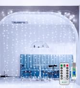 cool white chrismtas curtain lights