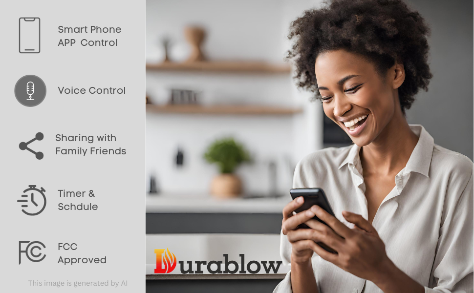 durablow smart phone app controllable