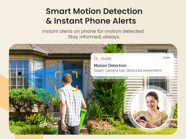 Smart Motion Detection cameras for home security outdoor