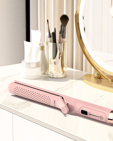 flat iron curling iron in one