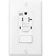 Baomain GFCI Outlet Receptacle with Switch, 20A 125VAC 60Hz, Tamper Resistant&amp;Weather Resistant,E...