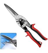 TOOLEAGUE Aviation Tin Snips for Cutting Metal Sheet Tin Cutting Shears with Forged Blade, Heavy ...