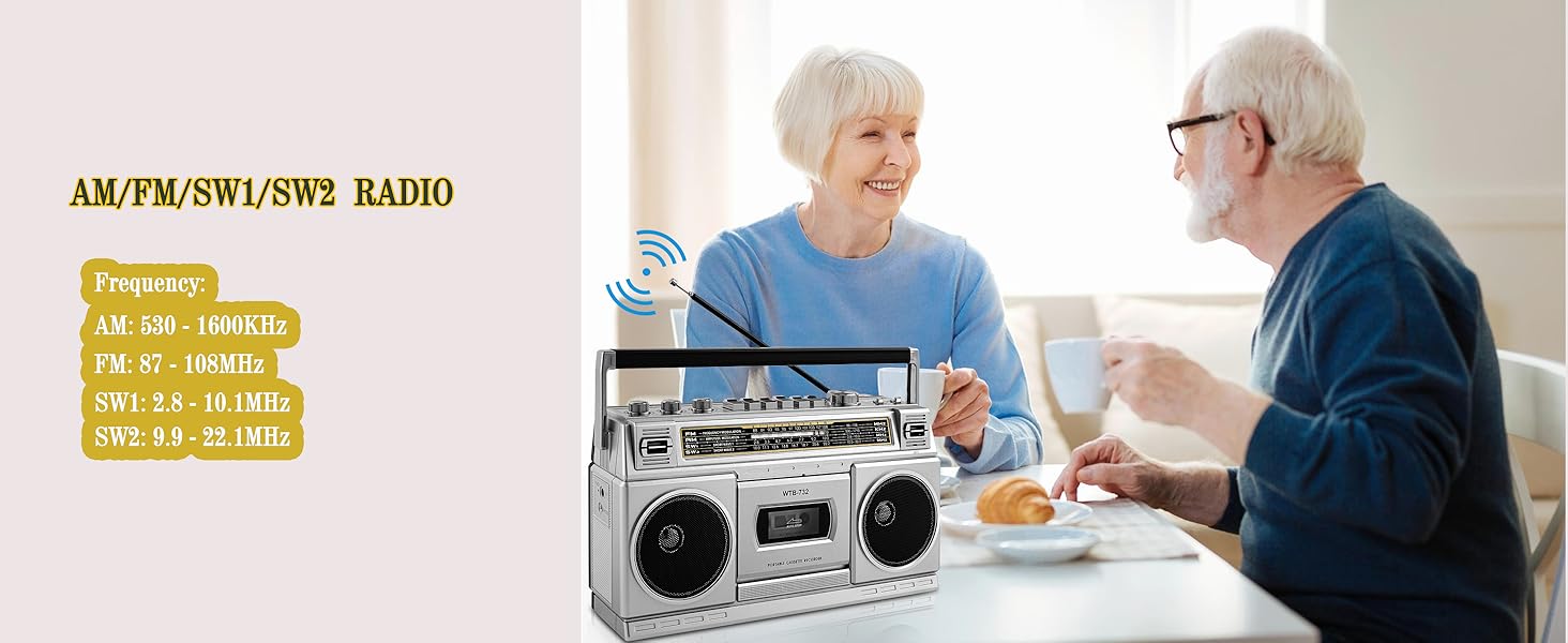 cassette player recorder radio boombox