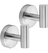 Ravinte Towel Hooks 2 Pack Brushed Nickel Bathroom Towel Hooks Wall Towel Hooks SUS 304 Stainless...