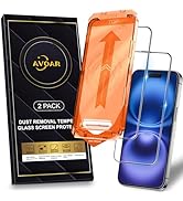 AVOAR 2 Pack for iPhone 16 Screen Protector, [Automatic Dust Removal] [Drop Protection] 9H Full S...