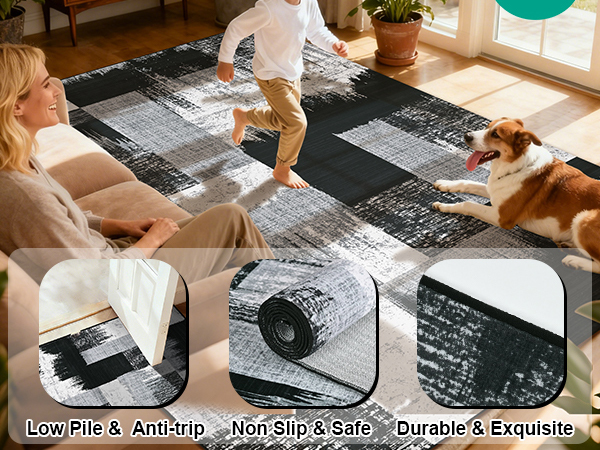 abstract area rug 5x8
