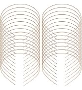 Lawie 30 Pack Bulk 1.2MM Width Golden Thin Plain Blank Hard Copper Wire Metal Headbands Skinny Me...