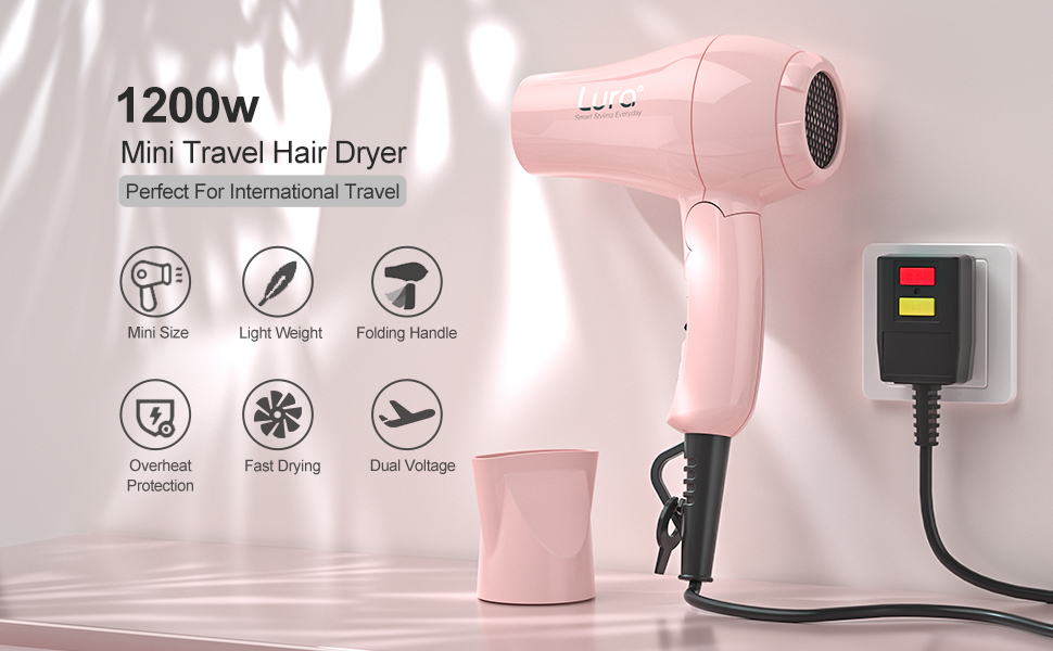 1200W mini hair dryer
