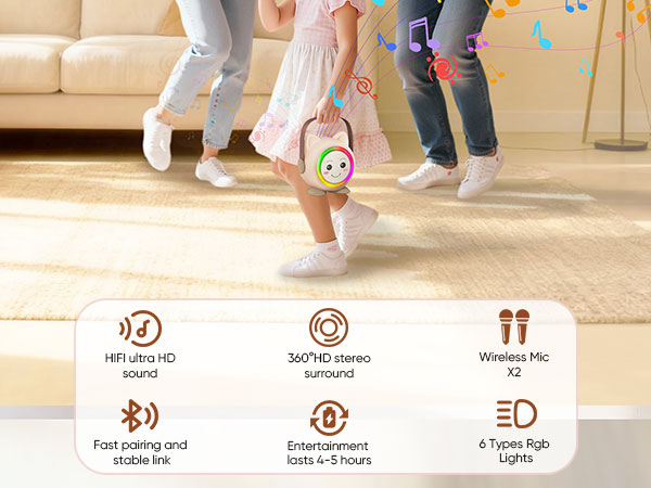 Mini Karaoke Machine Toy for Kids