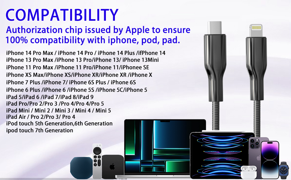 fast charger iphone metal cord type c