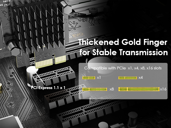 Thickened Gold Finger for Stable Transmission