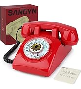 Retro Rotary Dial Phone Sangyn 1960s Vintage Landline Telephone Old Fashioned Corded Phones with ...