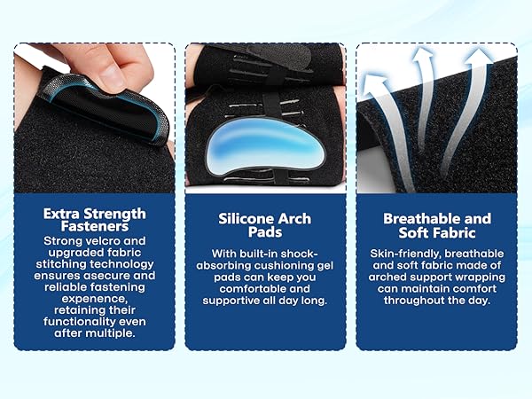 adjustable arch support brace