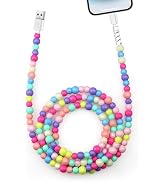 Aolcev for iPhone Charging Cord 5FT [MFi Certified] 66W Fast Charger Cable Cute Beaded Phone Char...