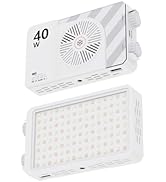 JatureClets Portable Video Light 40W Rechargeable Camera Light 2500K-9000K Color Temperature Adju...