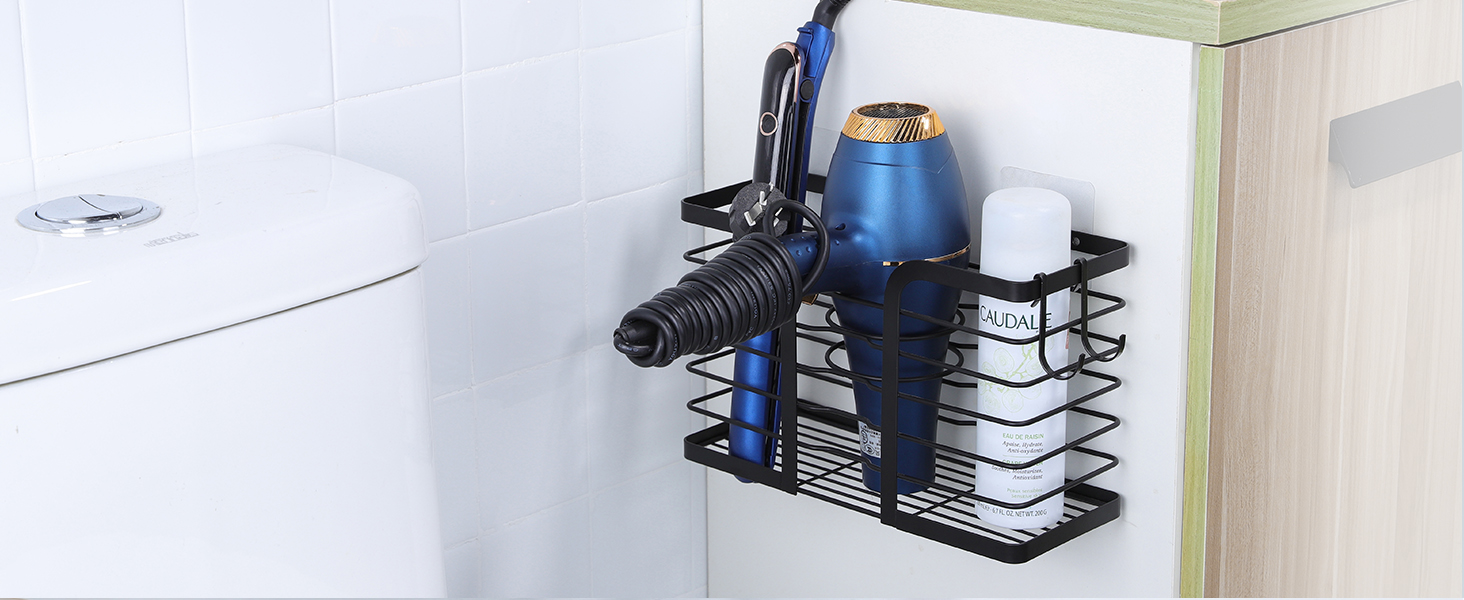 bathroom hair tool organizer