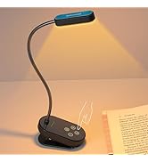 Glocusent 16 LED Mini Book Light for Reading in Bed, Clip On Reading Light, Rechargeable &amp; Long L...