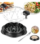 Chicken Shredder, PEOUWNES Large Chicken Breast Shredder Tool Twist with Fork, Visible Meat Shred...