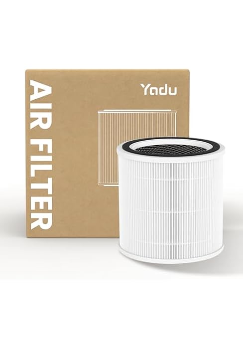 H13 True HEPA Replacement Filter, 1 Pack | 5.9 × 6.3 × 6.3 in, Compatible Only with YADU AP-LST-0100