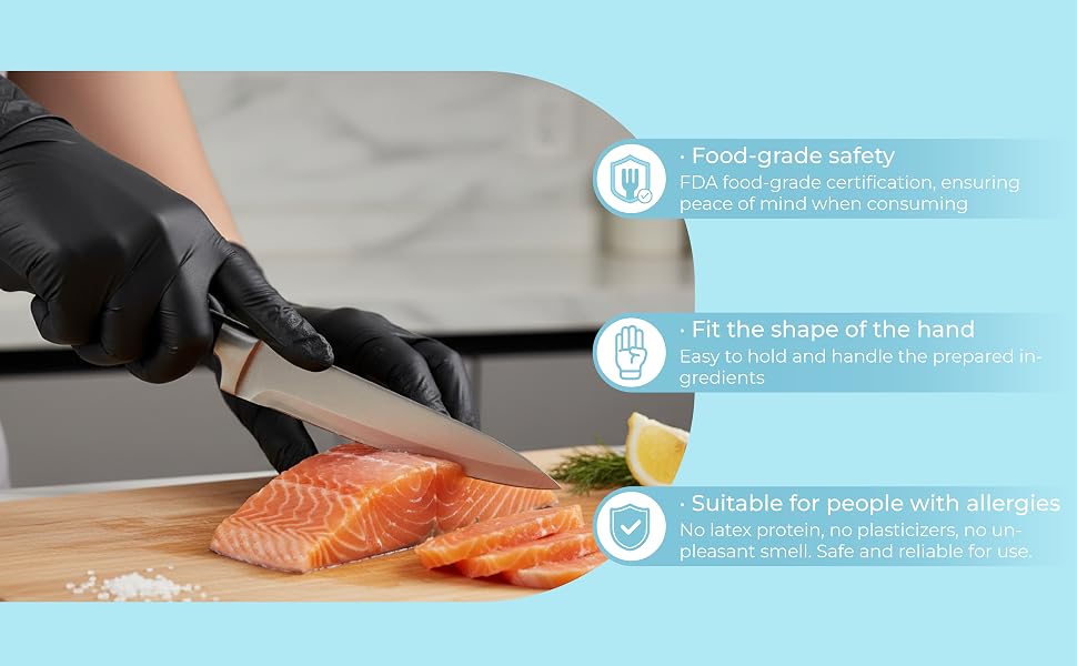 food nitrile gloves,5mil nitrile gloves